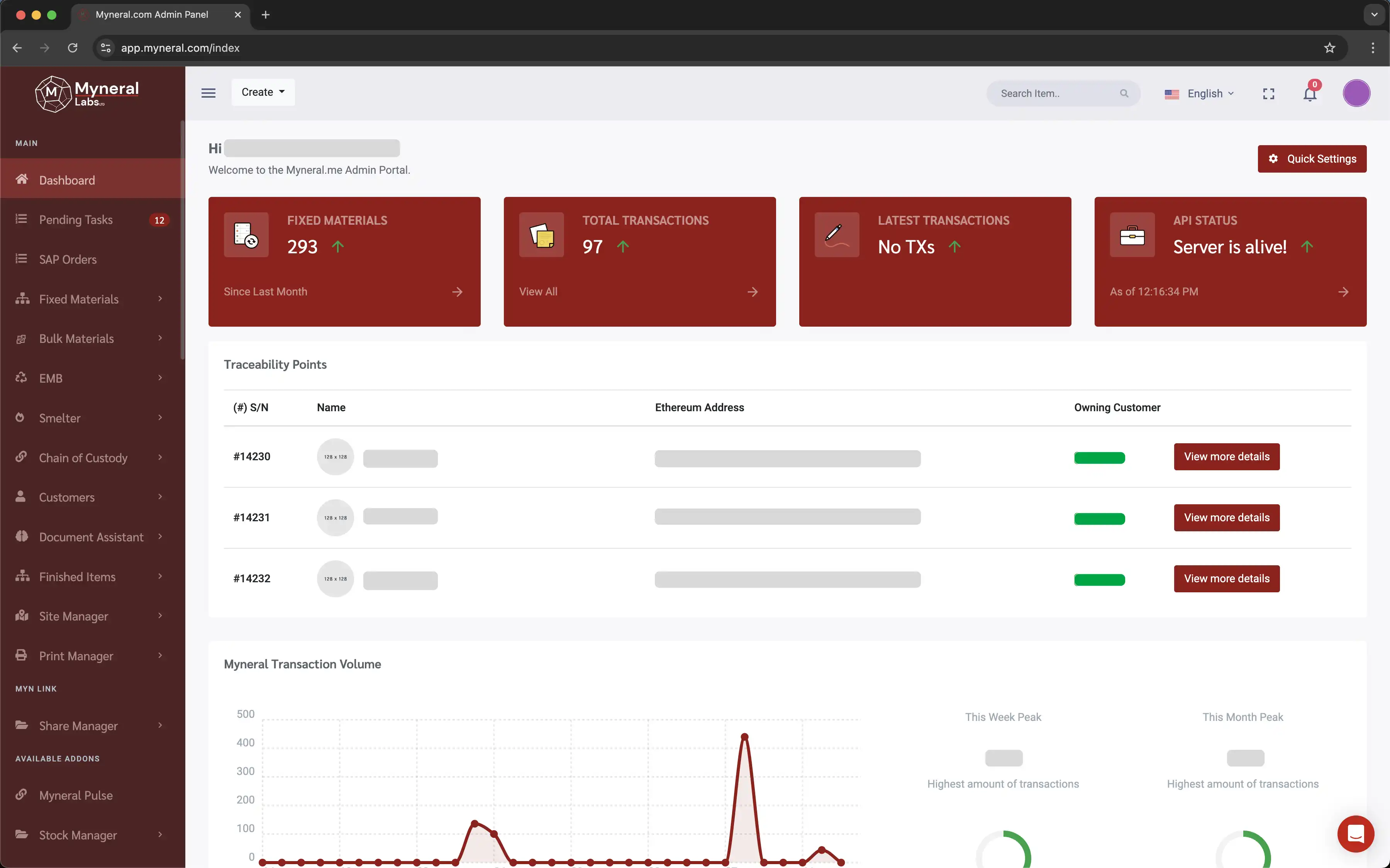 Myneral Trace Screenshot